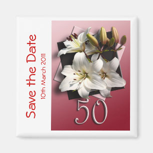 50th birthday party Save the Date Magnet