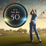 50th Birthday Party Stylish Modern Golf Golfer Invitation<br><div class="desc">50th Birthday Party Stylish Modern Golf Golfer Birthday Invitations features a frame of a golf ball with spotlights with the text "It's the big 50" in modern script with your party invitation information on the reverse. Personalize by editing the text in the text boxes provided. Designed by ©Evco Sports www.zazzle.com/store/evcosports...</div>