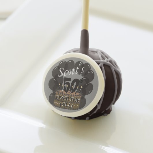 50th Birthday | Personalize Cake Pops (Front Insitu)