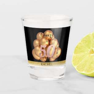 50th Birthday Personalized Shot Glass