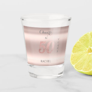 50th Birthday Personalized Shot Glass