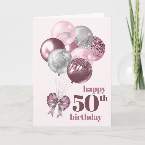 50th Birthday Photo Balloons 