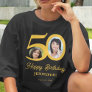 50th Birthday photo name personalized T-Shirt