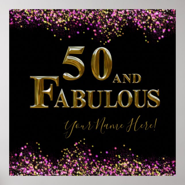 50th Birthday  Poster (Front)