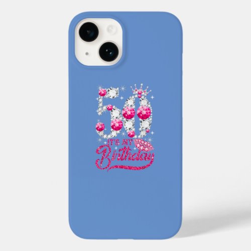 50th Birthday Queen 50 Years Old Shoes Cro Diamond Case_Mate iPhone 14 Case