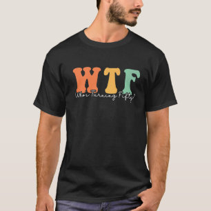 50th Birthday Retro Groovy WTF Who's Turning Fifty T-Shirt