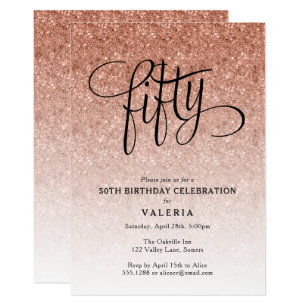 50th Birthday Invitations Zazzle