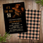 50th Birthday Rustic Cowboy Hat and Leather Boots Invitation<br><div class="desc">This design features a pair of leather cowboy boots with hat and your personalized 50th birthday party invitation information below. Personalize by editing the text or delete text in the text boxes #party #invitations #invites #50thbirthday #birthday #birthdayparty #50th #partyinvitations #personalizedinvitations</div>