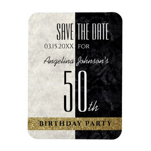50th Birthday Save The Date Magnet