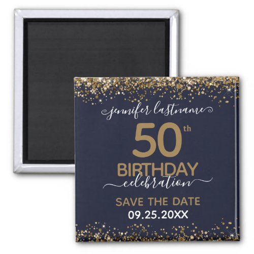 50th Birthday Save the Date Magnet