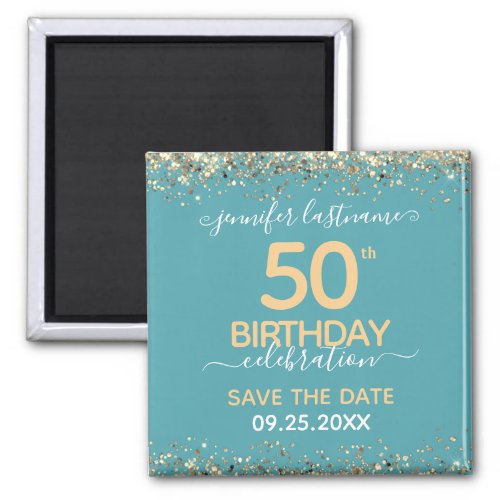 50th Birthday Save the Date Magnet