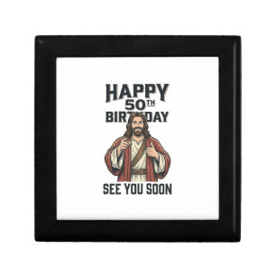 50th Birthday See You Soon Religious Humor Design_ Gift Box
