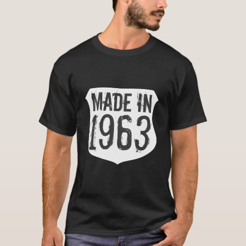 50th Birthday shirt for men  Made in 1963