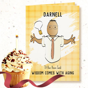 50th Birthday Snarky Ethnic Male Cartoon Funny  Card