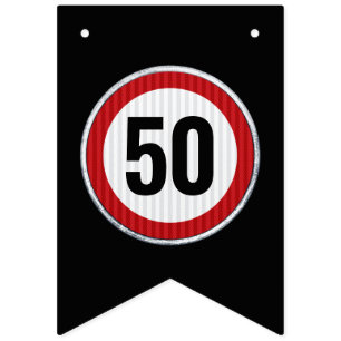 50th Birthday Speed Limit Sign - ANY AGE