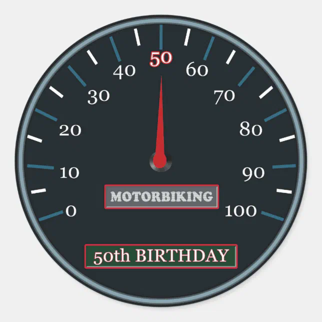 50th Birthday Sticker | Zazzle