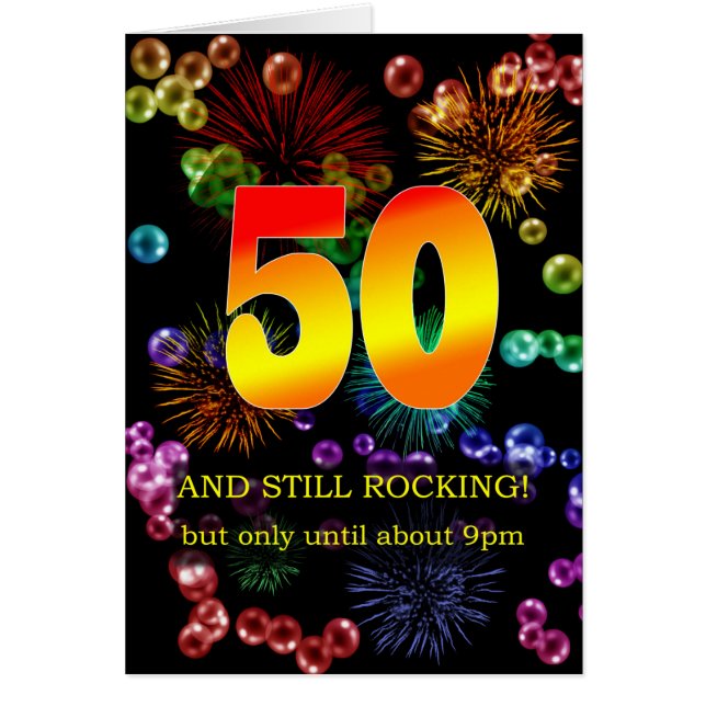 50th Birthday Still Rocking Cards (Front)