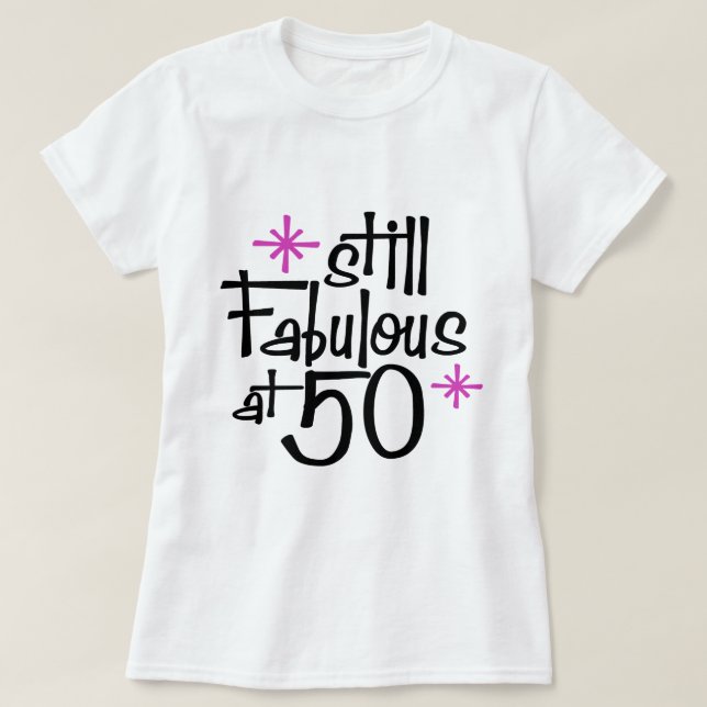 50th Birthday T-Shirt (Design Front)