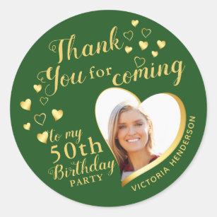 Thank you for coming to my birthday party labels
