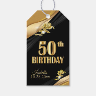 50th Birthday - Thank You Gift Tags