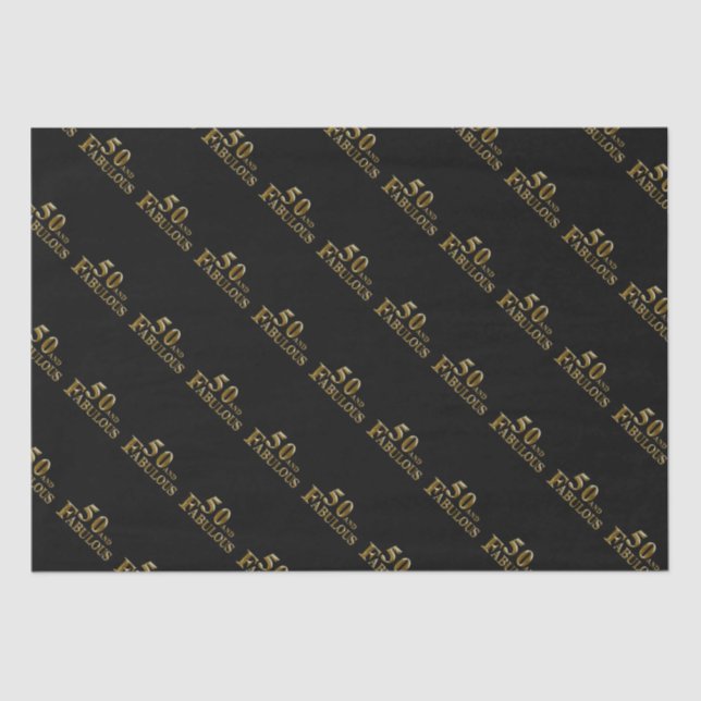 50th Birthday  Tissue Paper (Front)