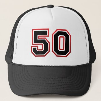 50th Birthday Trucker Hat by TomR1953 at Zazzle
