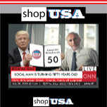 50th Birthday Trump Mens Funny TV News Invitation<br><div class="desc">50th Birthday Trump Men's Funny Breaking News TV Graphic Trump awards a document celebrating a birthday. The big news is breaking. Fully editable and easy to alter text. Change the photo and text to suit the occasion. Great for Grads, Wedding announcements, birthdays, anniversaries, baby news and almost anything you want...</div>