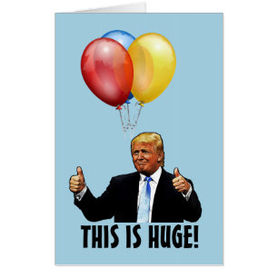 50TH BIRTHDAY TRUMP OVERSIZED GIANT BIG GREETING CARD