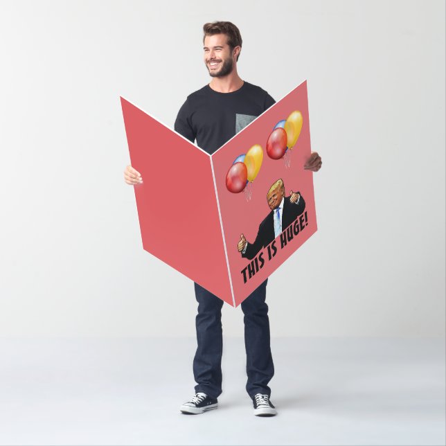 50TH BIRTHDAY TRUMP OVERSIZED GIANT CARDS (In Situ)