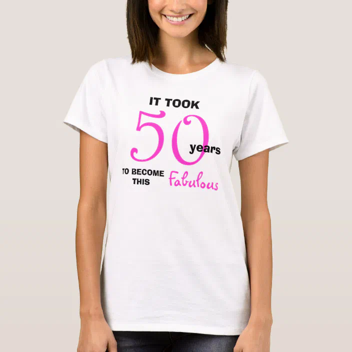 'This is What 50 and Awesome Looks Like' Ladies 50th Funny Birthday tshirt