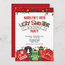 50th Birthday Ugly Sweater Party Invitation