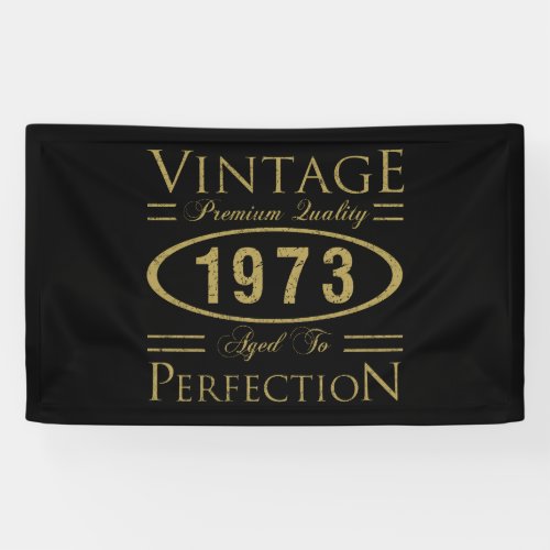 50th Birthday Vintage 1973 Banner
