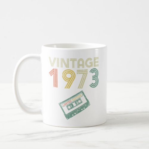 50th Birthday _ Vintage 1973 Limited Edition Coffee Mug