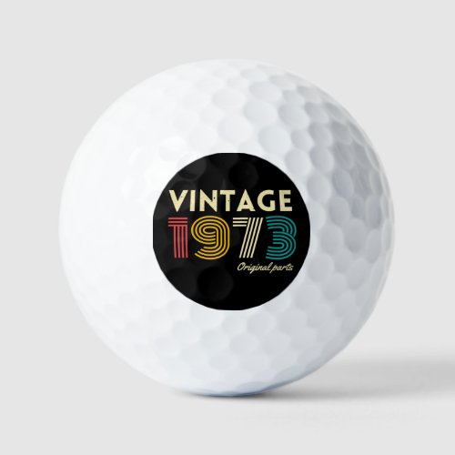 50Th Birthday Vintage 1973 Original Parts   Golf Balls