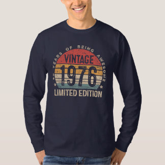50th Birthday Vintage 1976 Limited Edition 50 Bday T-Shirt