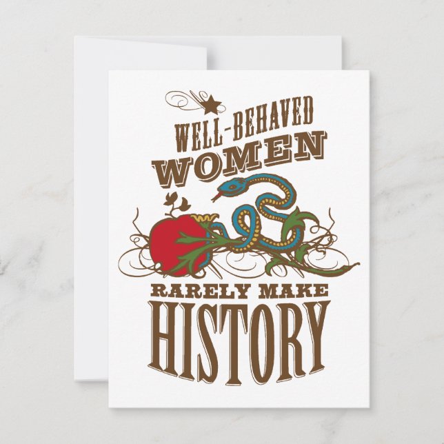 50th Birthday - Wild Woman Make History Invitation (Front)