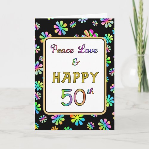 50th Birthday Wishes Card