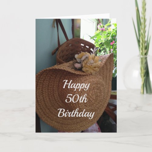 50th BIRTHDAY WISHES TO A BEAUTIFUL WOMAN    Card