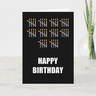 50th Birthday with Candles Card