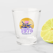 50th birthday year sun floral yellow modern cute