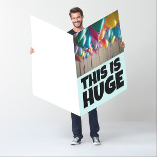 50TH BIRTHDY HUGE BIGGEST CARD