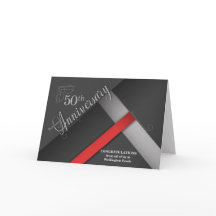 50th Business Anniversary Grayscale Congratulation