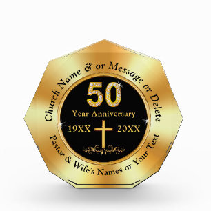 50th Church Anniversary, Gifts for Pastor and Wife