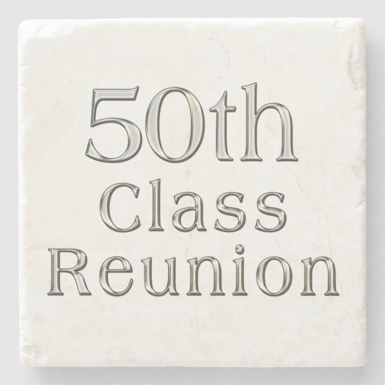 50th Class Reunion Gift, Marble Coasters