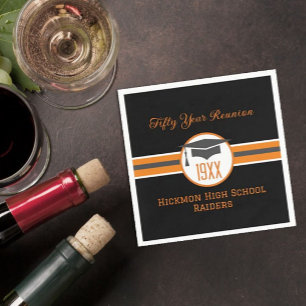 50th Class Reunion party napkins