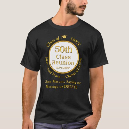 50th Class Reunion Shirt Ideas Many Shirt COLORS