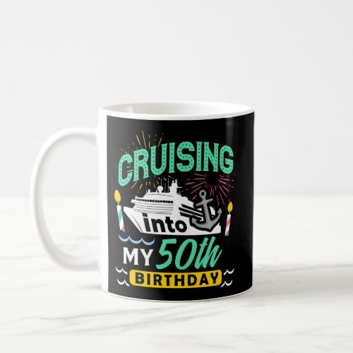 50Th Cruise Trip Vacation Cruise Coffee Mug