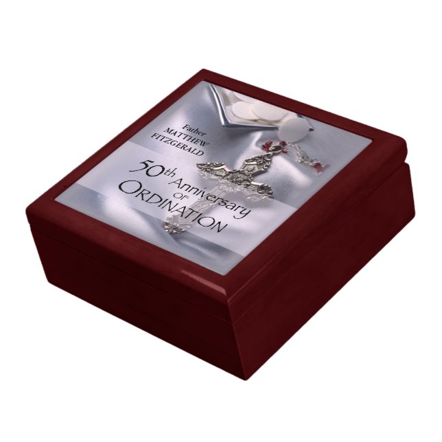 50th Custom Name Ordination Anniversary Chalice Gift Box (Side)