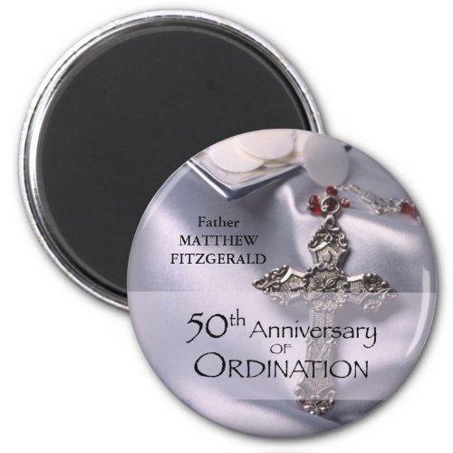 50th Custom Name Ordination Anniversary Chalice Magnet