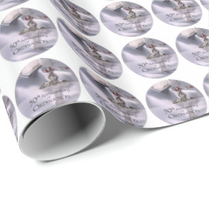 50th Custom Name Ordination Anniversary Chalice Wrapping Paper